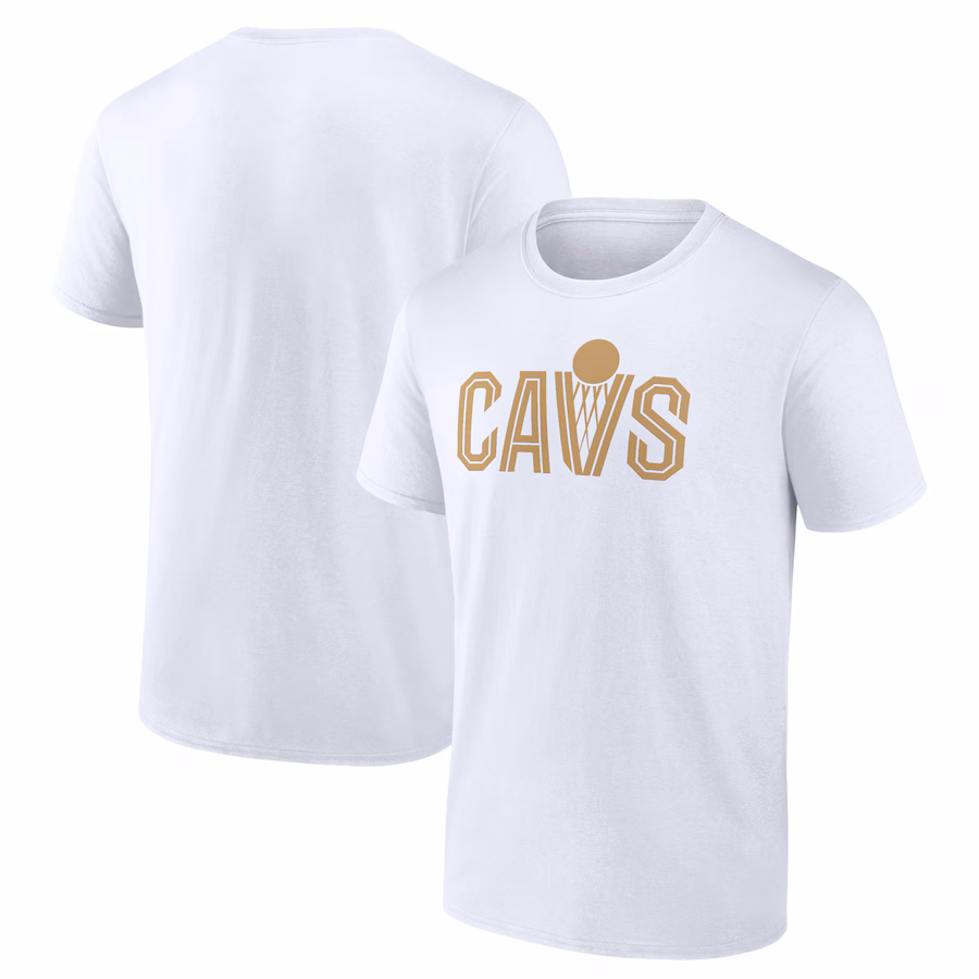 Men's Cleveland Cavaliers White Wordmark T-Shirt
