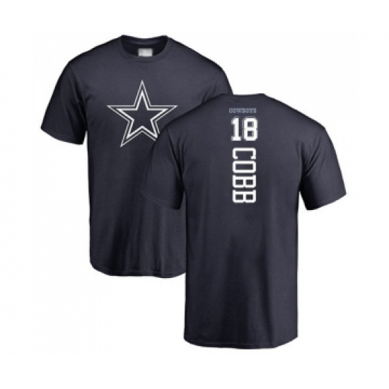 Football Dallas Cowboys #18 Randall Cobb Navy Blue Backer T-Shirt