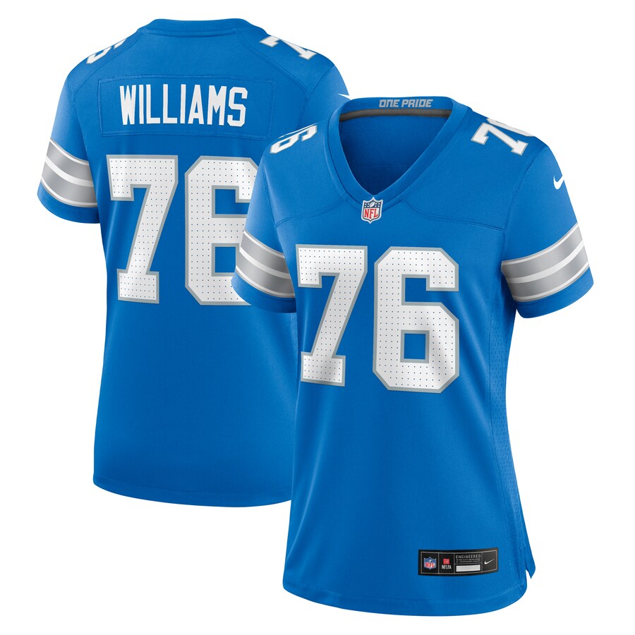 Women's Detroit Lions Raequan Williams Nike Blue Team Game Jersey