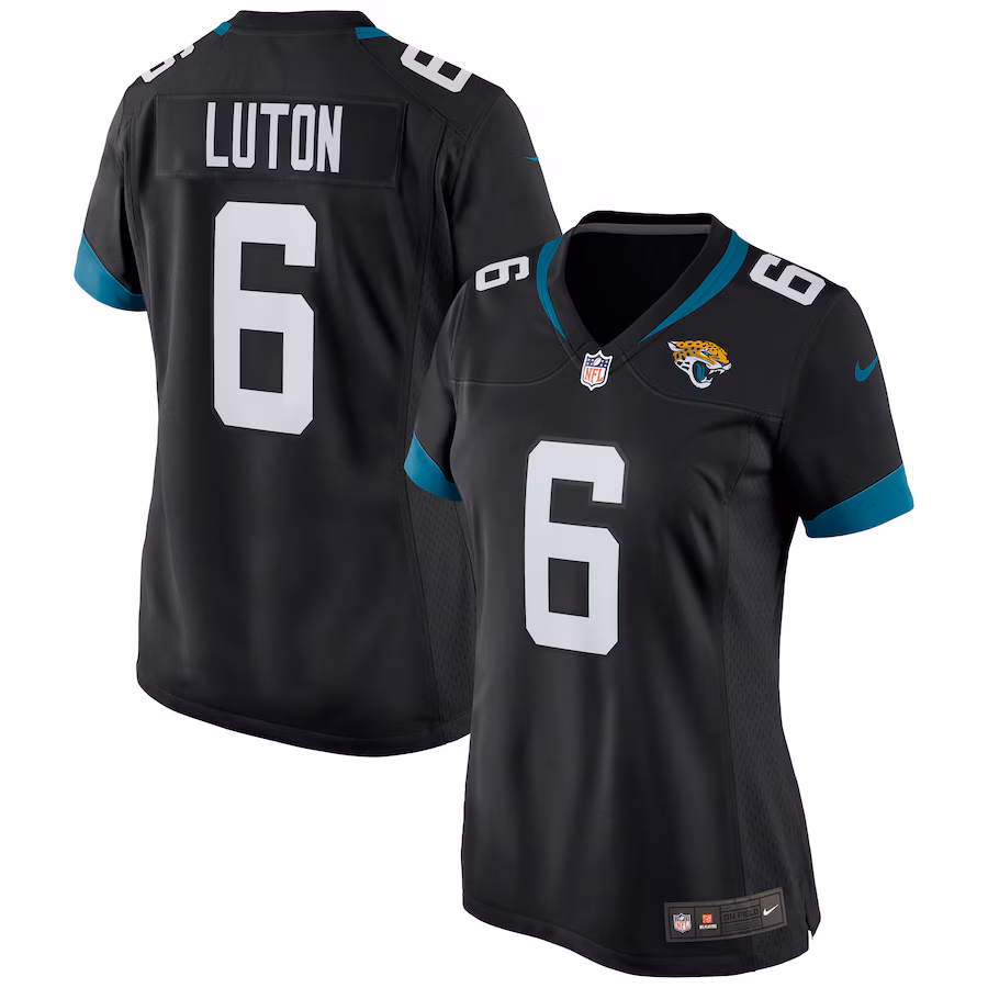 Women's Jacksonville Jaguars Jake Luton Nike Black Game Jersey