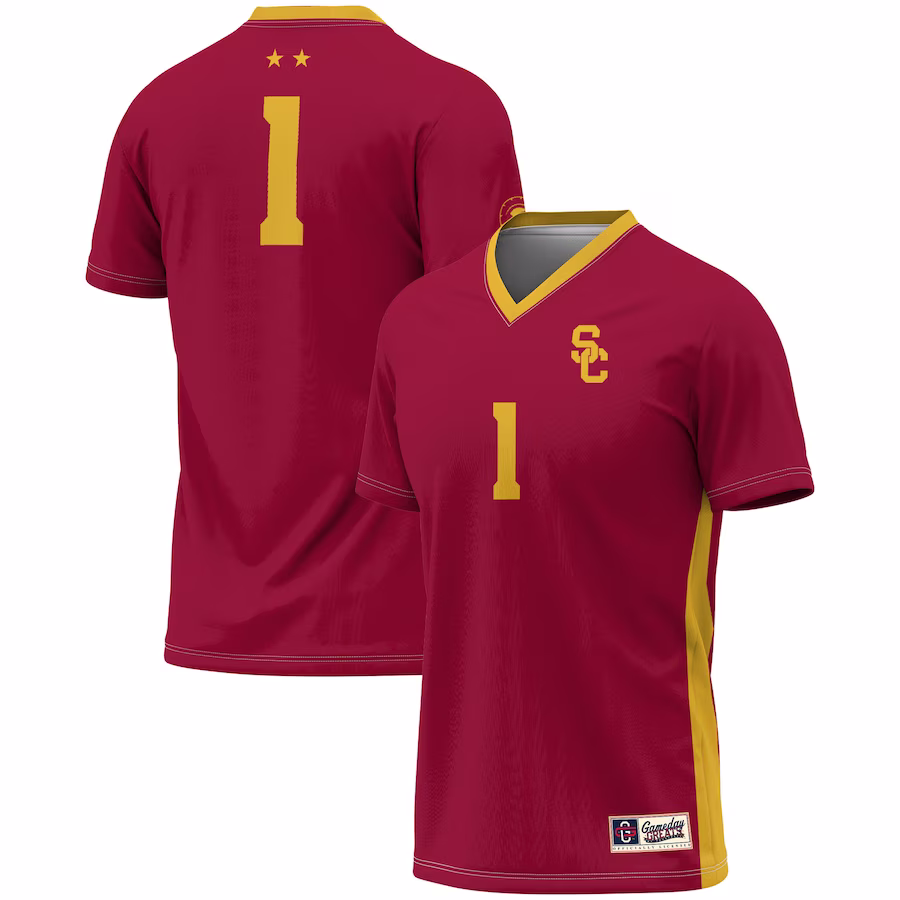 #1 USC Trojans GameDay Greats Unisex Lightweight Soccer Fashion Jersey - Cardinal