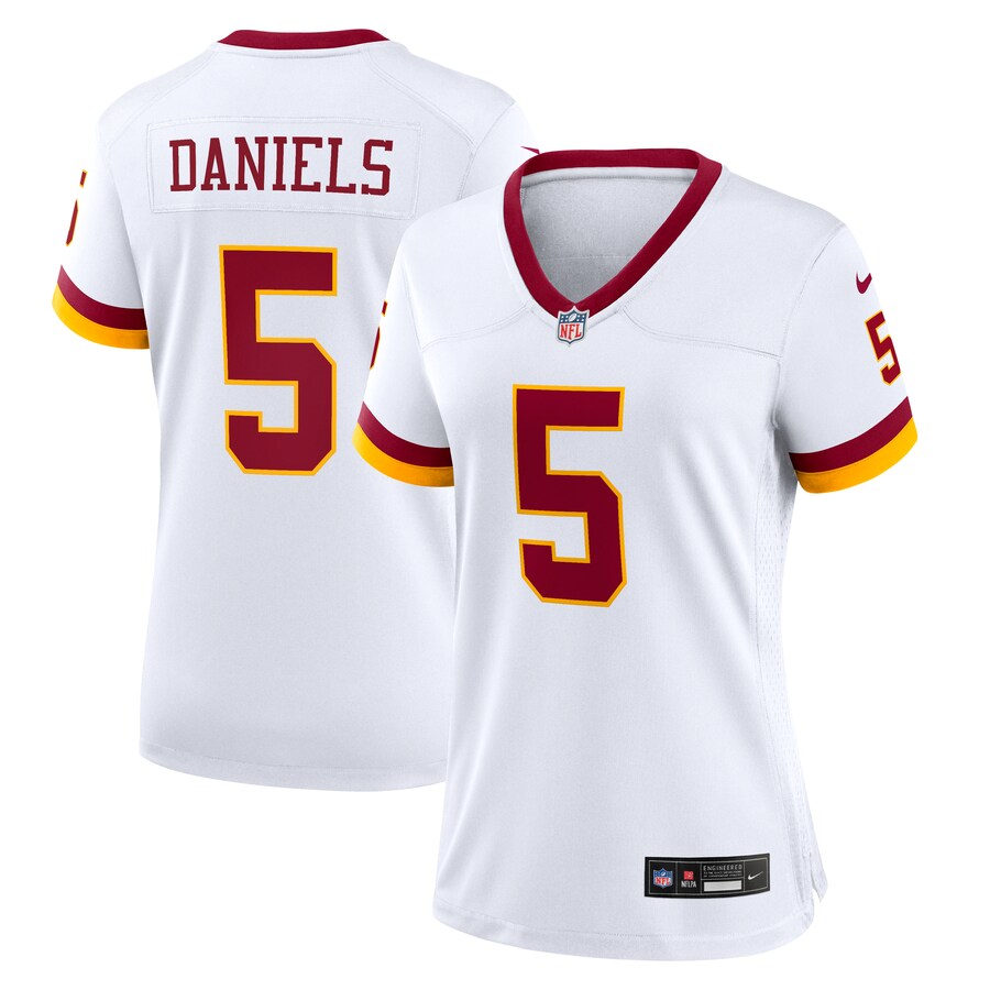Women's Washington Commanders Jayden Daniels Nike White Game Super Bowl Era Jersey