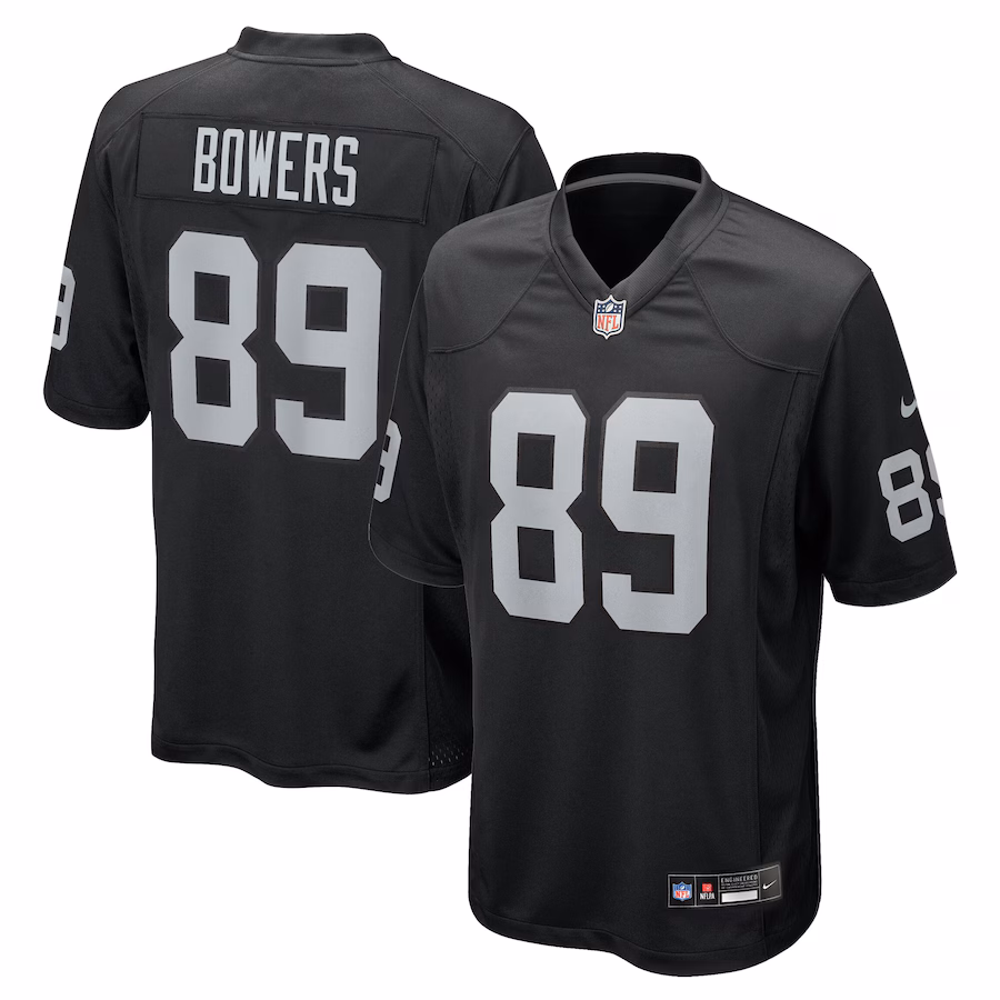 Youth Las Vegas Raiders Brock Bowers Nike Black Team Game Jersey