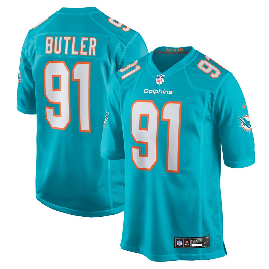 Men's Miami Dolphins Matthew Butler Nike Aqua Team Game Jersey