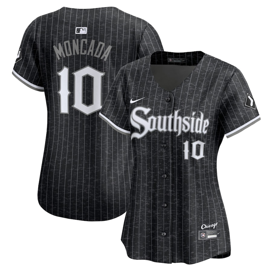 Women's Chicago White Sox Yoán Moncada Nike Black City Connect Limited Player Jersey
