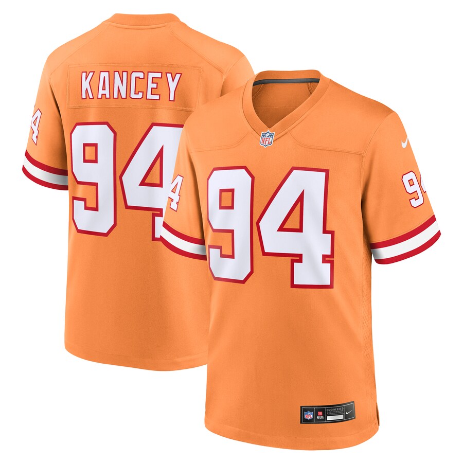 Men's Tampa Bay Buccaneers Calijah Kancey Nike Orange Alternate Game Jersey