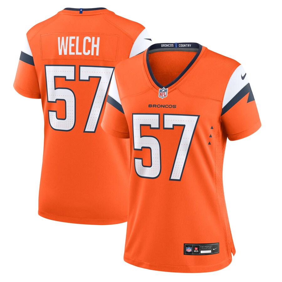 Women's Denver Broncos Kristian Welch Nike Orange Team Game Jersey