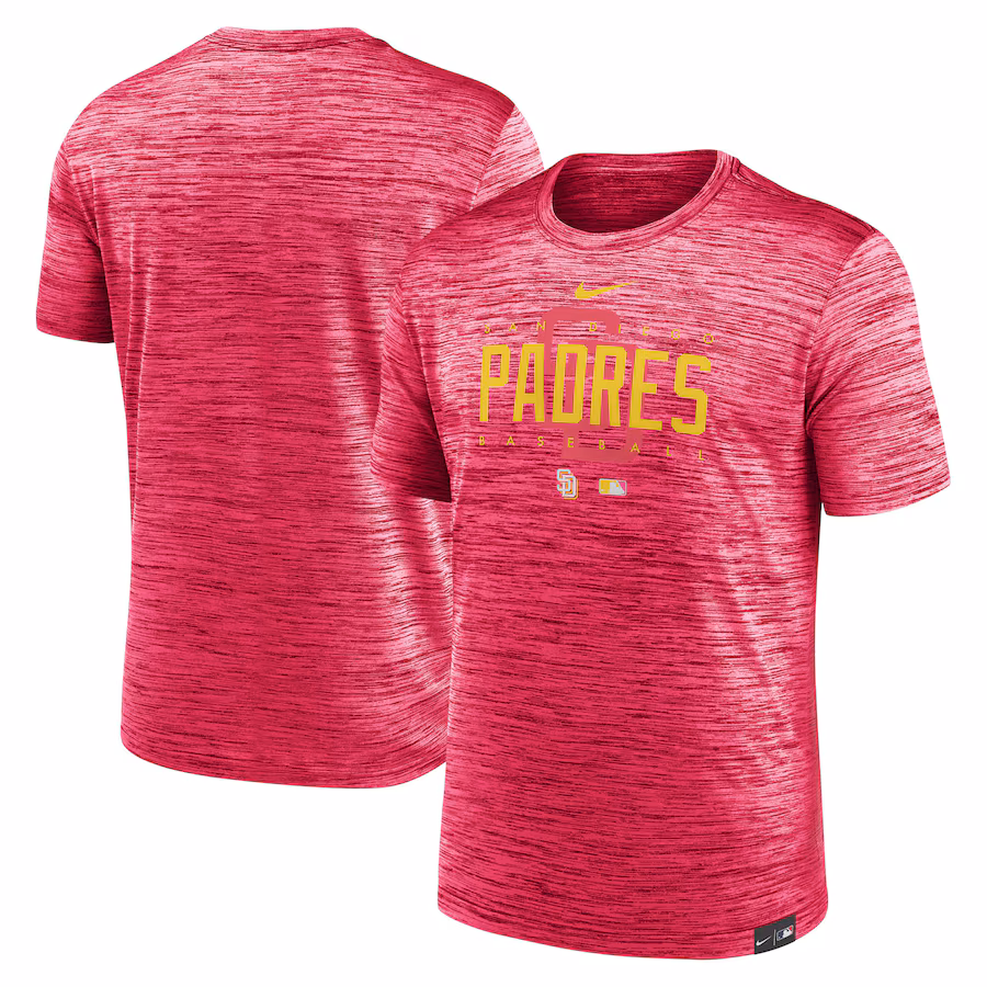 Men's San Diego Padres Nike Pink City Connect Velocity Practice Performance T-Shirt
