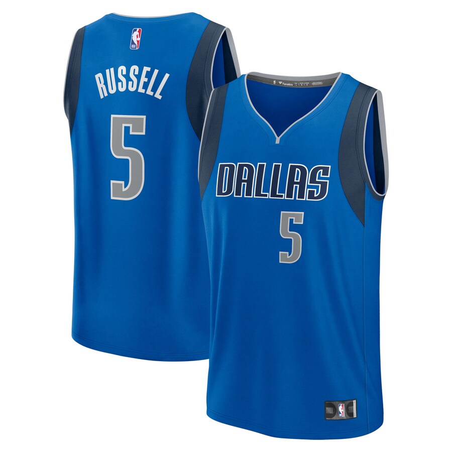 Men's Dallas Mavericks D'Angelo Russell Fanatics Blue Fast Break Replica Player Jersey - Icon Edition