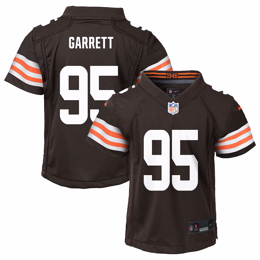 Preschool Cleveland Browns Myles Garrett Nike Brown Player Game Jersey