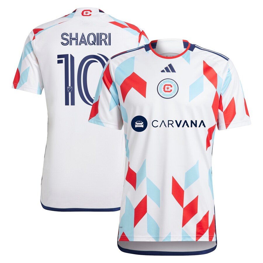 Men's Chicago Fire Xherdan Shaqiri adidas White 2024 A Kit For All Replica Player Jersey