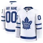 Men's Toronto Maple Leafs Fanatics White Away Premium Custom Jersey