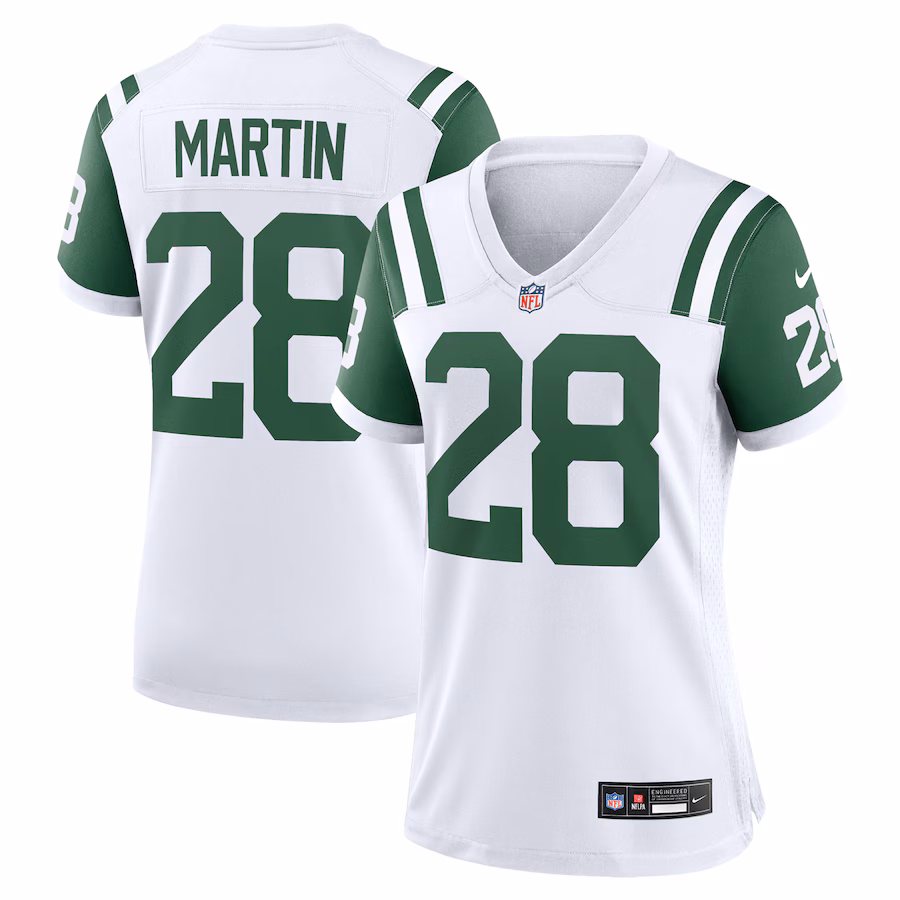 Women's New York Jets Curtis Martin Nike White Classic Alternate Retired Player Game Jersey