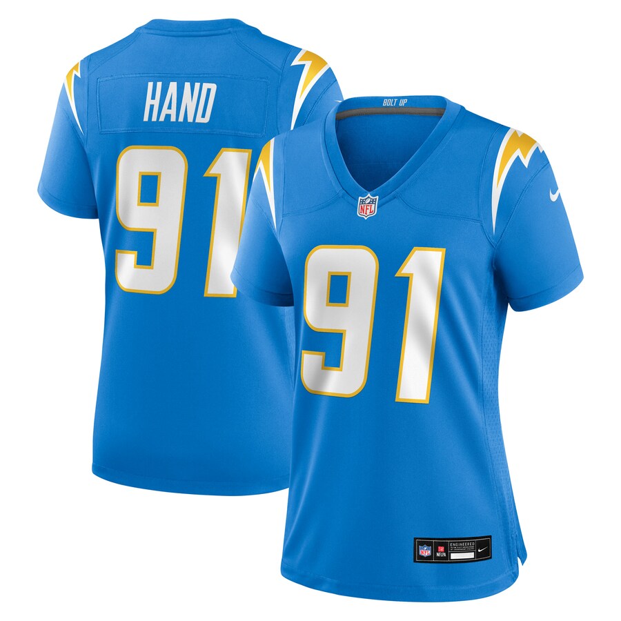Women's Los Angeles Chargers Da'Shawn Hand Nike Powder Blue Team Game Jersey