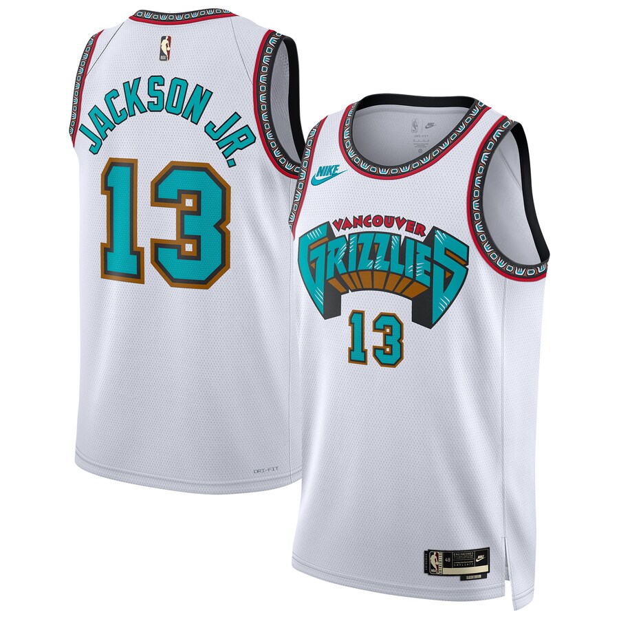 Unisex Memphis Grizzlies Jaren Jackson Jr. Nike White 2024/25 Swingman Jersey - Classic Edition