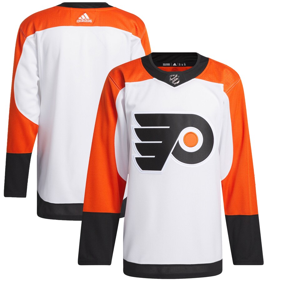 Men's Philadelphia Flyers  adidas White Away Primegreen Authentic Jersey