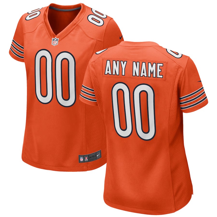 Women's Nike Orange Chicago Bears Alternate Custom Game Jersey