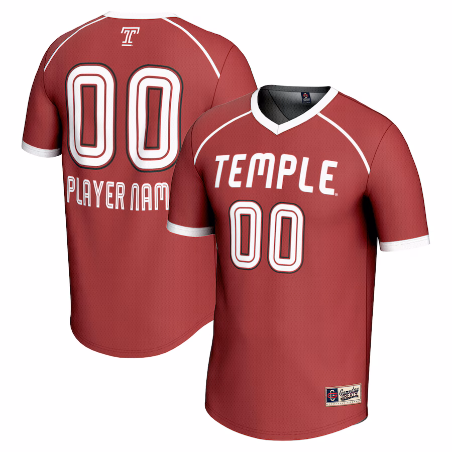 Temple Owls GameDay Greats Youth Women's Lacrosse NIL Lightweight Jersey - Cherry