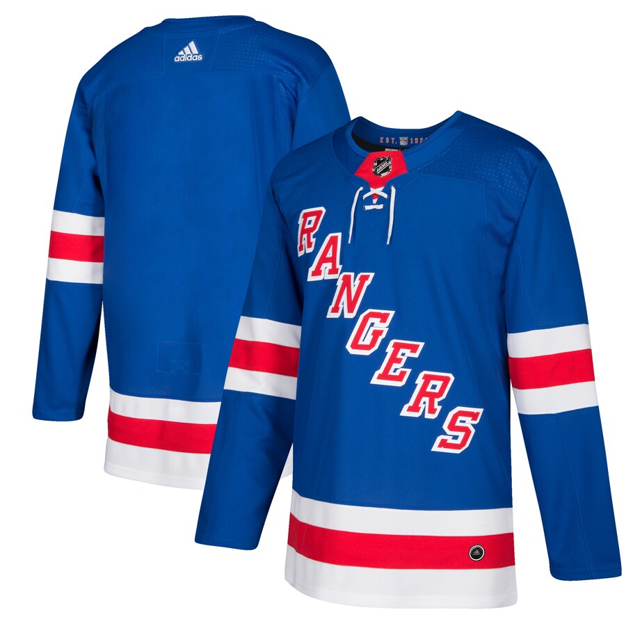 Men's New York Rangers adidas Royal Home Authentic Blank Jersey