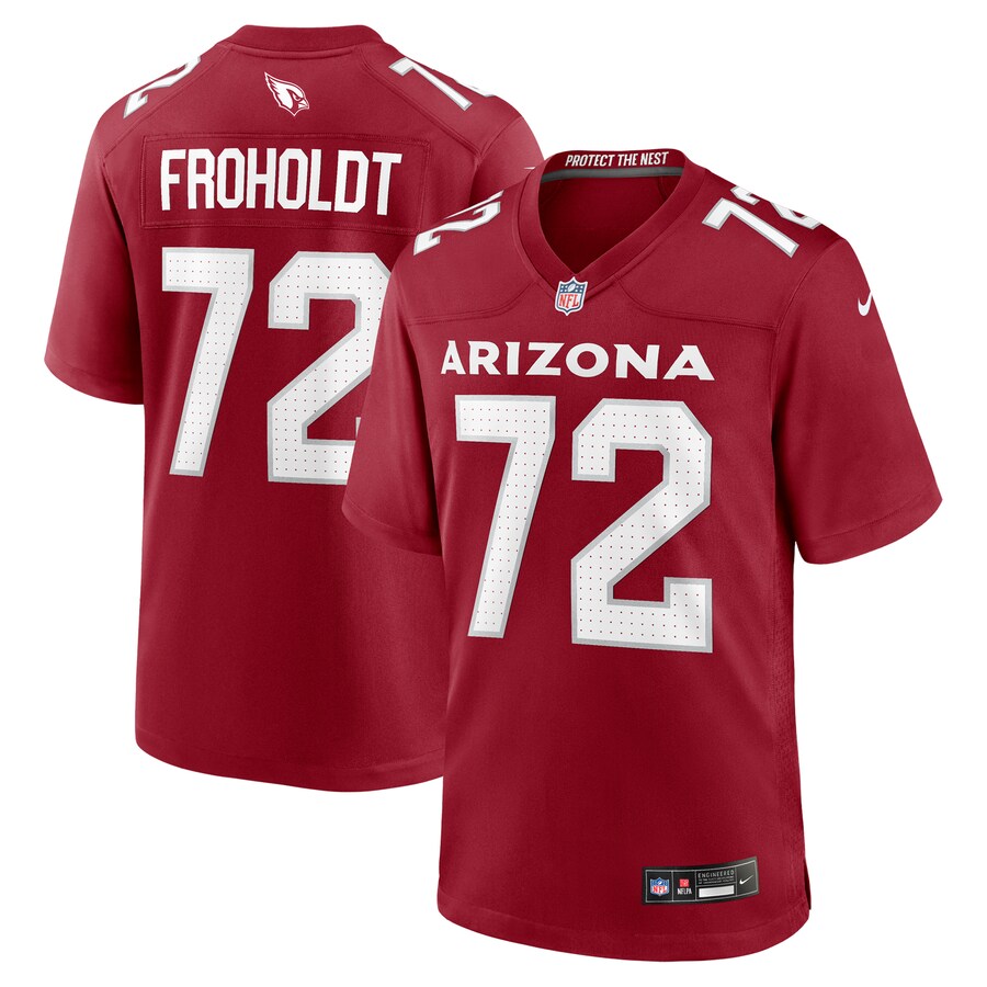 Men's Arizona Cardinals Hjalte Froholdt Nike Cardinal Team Game Jersey