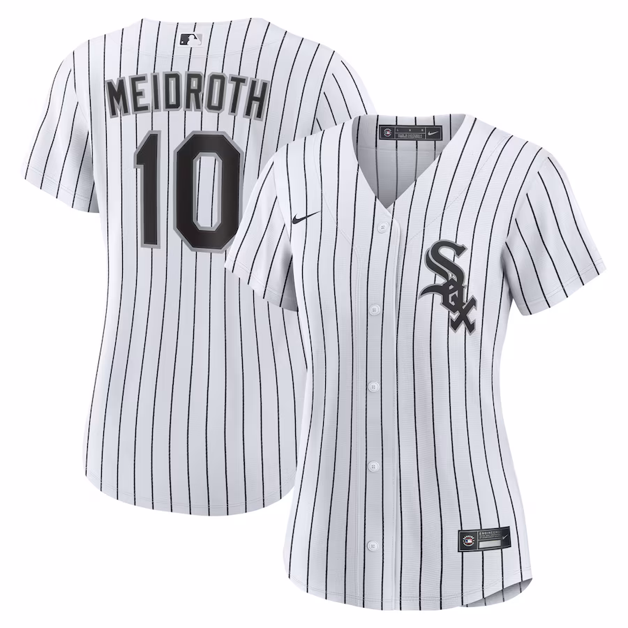 Women's Chicago White Sox Chase Meidroth Nike White Home Replica Jersey