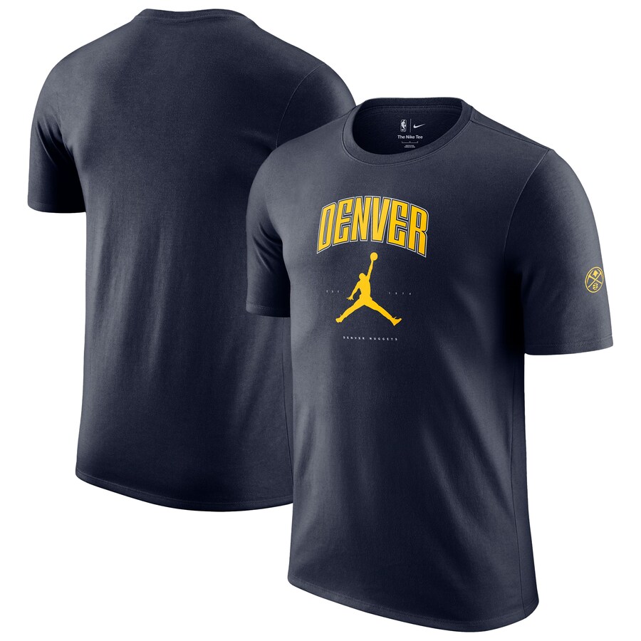 Unisex Denver Nuggets Jordan Brand Navy Essential Cities T-Shirt