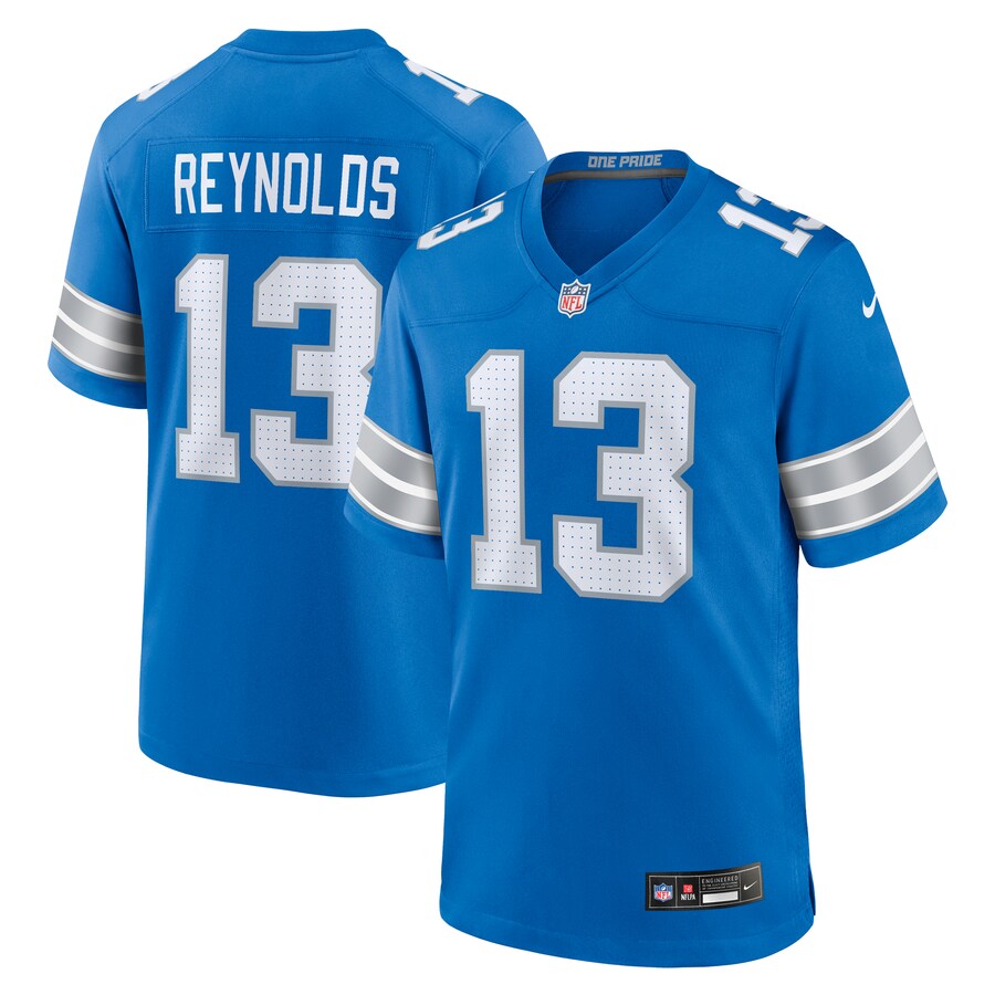 Men's Detroit Lions Craig Reynolds Nike Blue Team Game Jersey