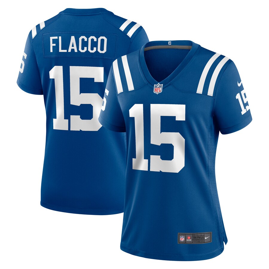 Women's Indianapolis Colts Joe Flacco Nike  Royal Game Jersey
