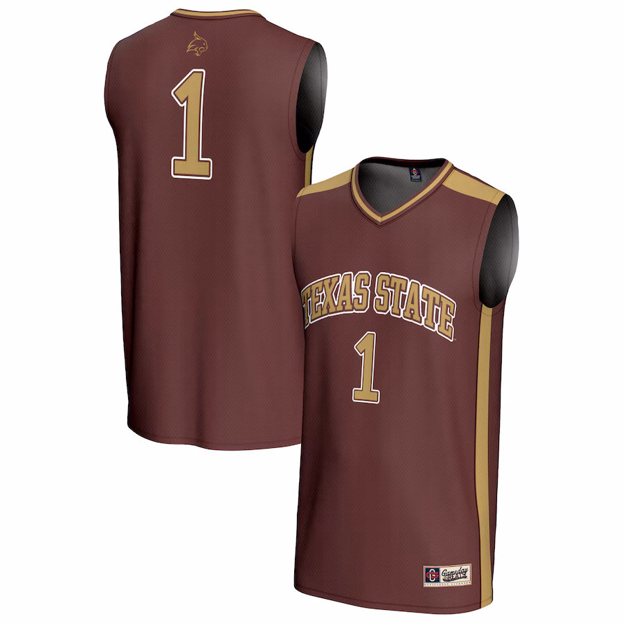 Youth GameDay Greats #1 Maroon Texas State Bobcats Lightweight Basketball Fashion Jersey
