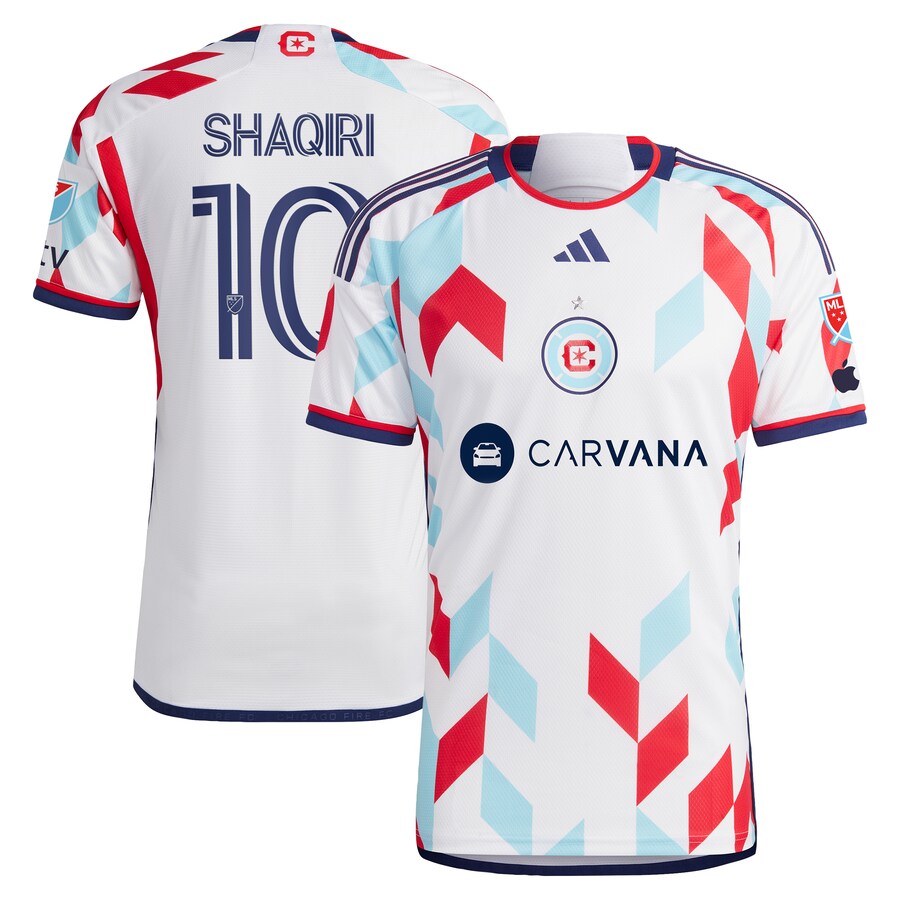 Men's Chicago Fire Xherdan Shaqiri adidas White 2024 A Kit For All Authentic Player Jersey