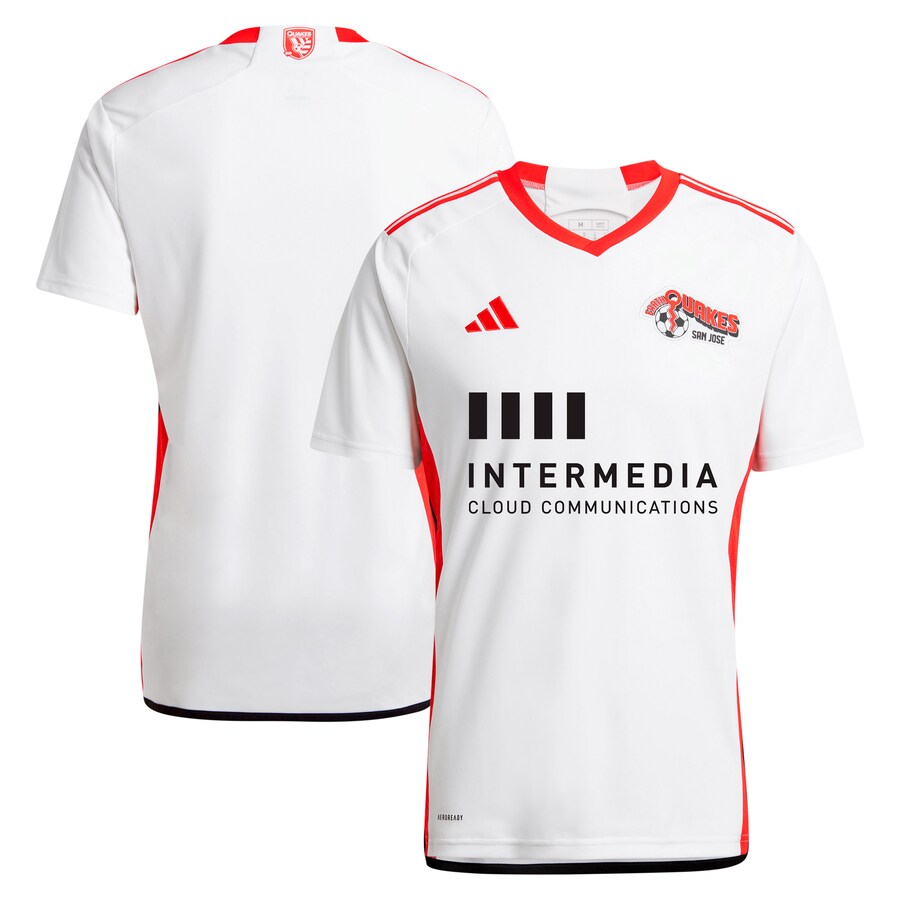 Men's San Jose Earthquakes  adidas White 2024 The 50 Kit Replica Jersey