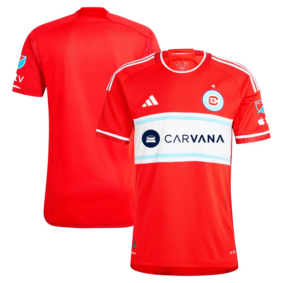 Men's Chicago Fire  adidas Red 2024 Return To Red Authentic Jersey