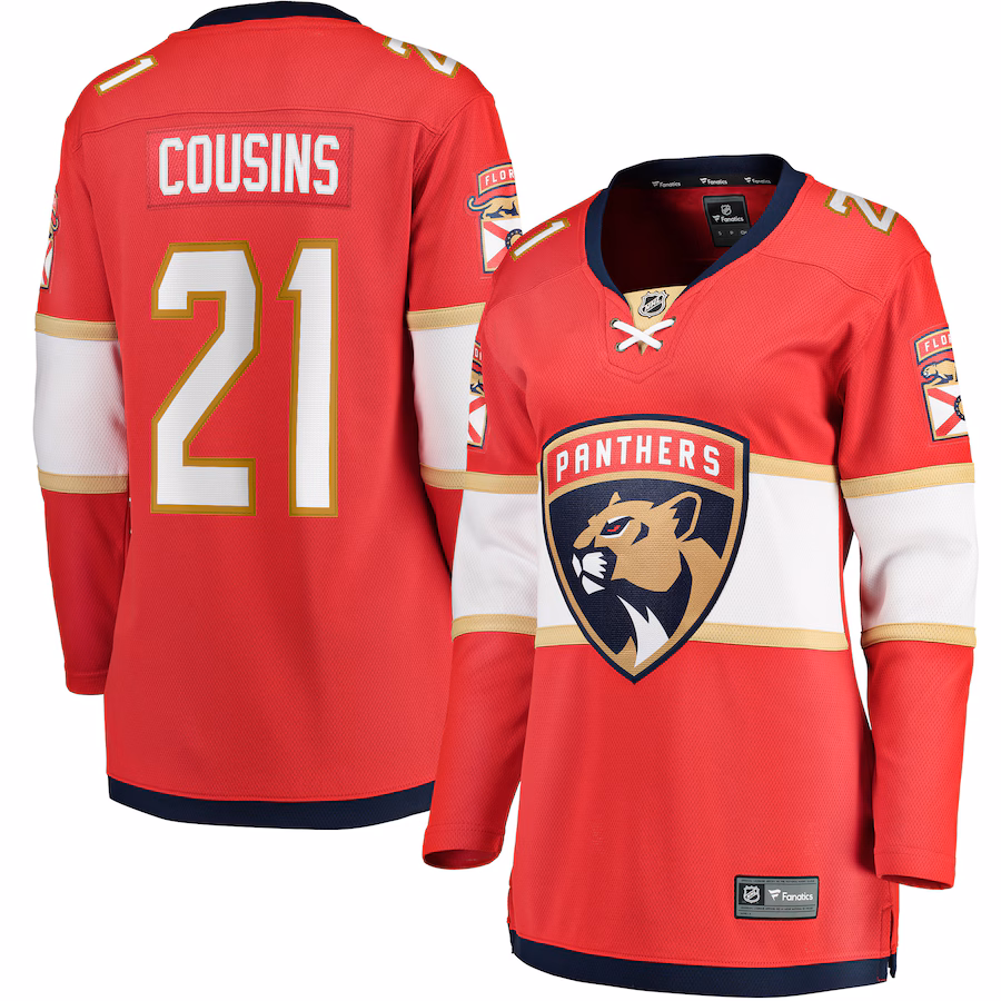 Women's Florida Panthers Nick Cousins Fanatics Red Home Breakaway Player Jersey