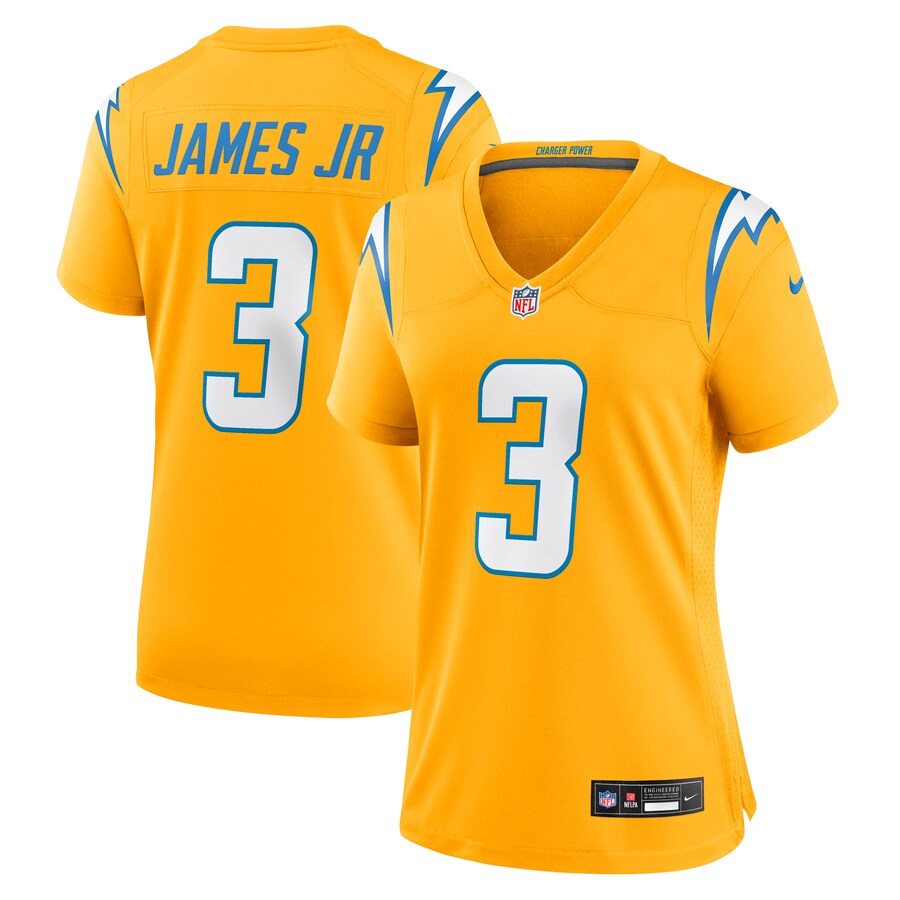 Women's Los Angeles Chargers Derwin James Jr. Nike Gold Alternate Charger Power Game Jersey