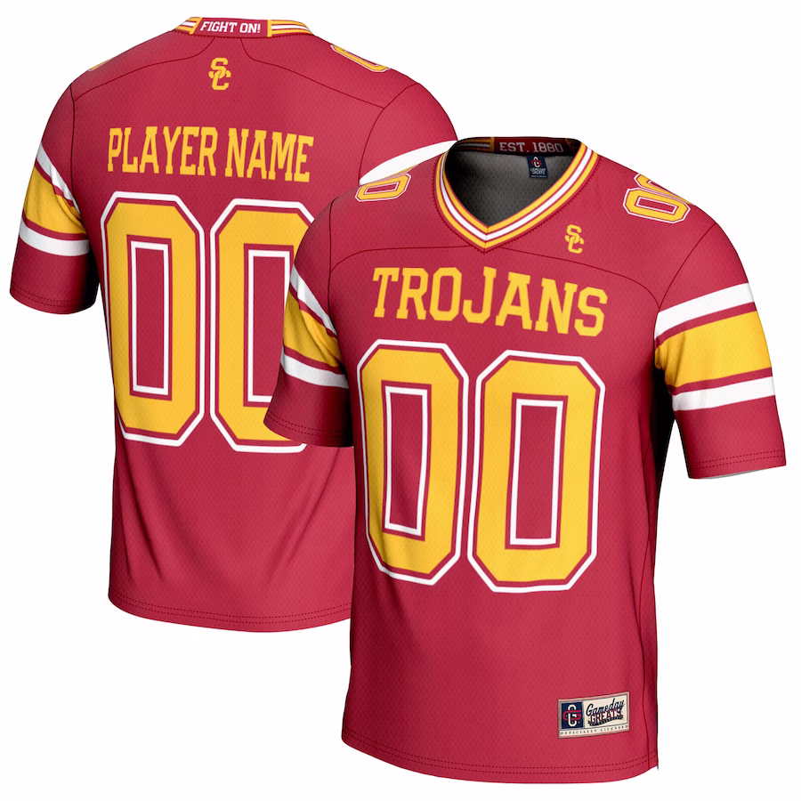 USC Trojans GameDay Greats NIL Pick-A-Player Football Jersey - Cardinal