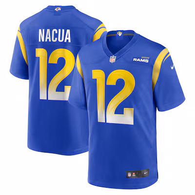 Men's Los Angeles Rams Puka Nacua Nike Royal Game Player Jersey