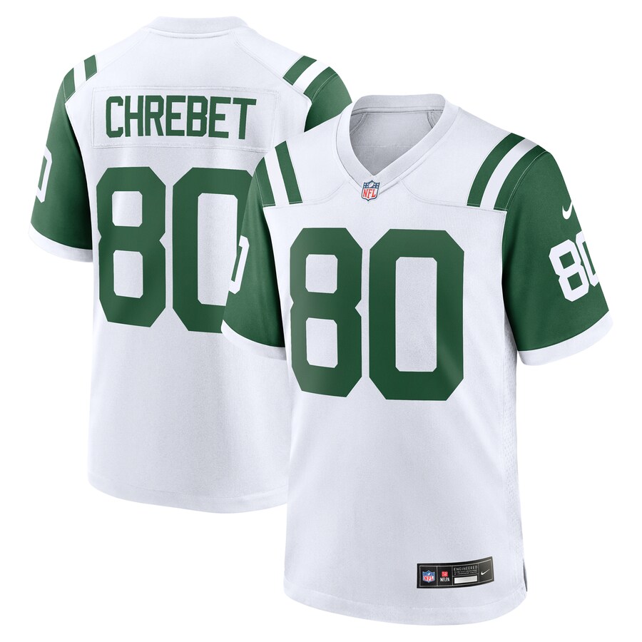 Men's New York Jets Wayne Chrebet Nike White Retired Player Alternate Game Jersey