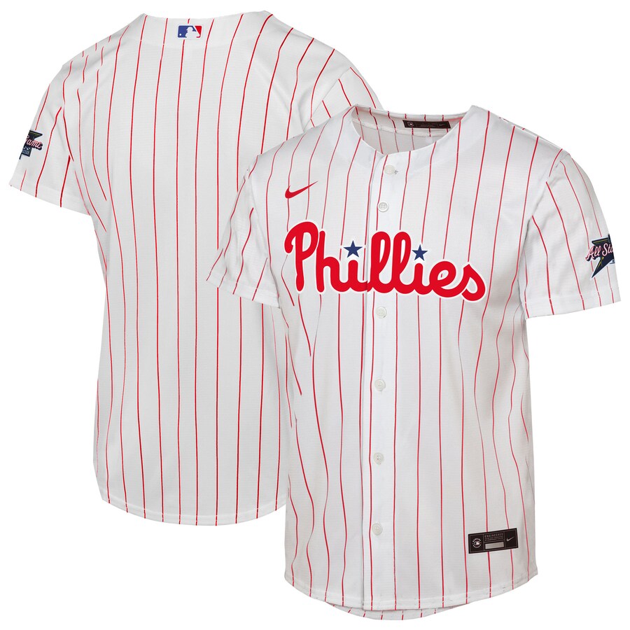 Youth Philadelphia Phillies Nike White 2025 MLB All-Star Game Home Replica Jersey