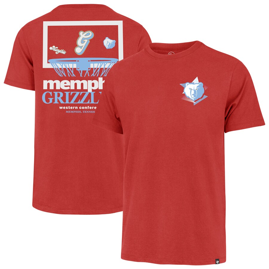 Men's Memphis Grizzlies  '47 Red City Edition Backboard T-Shirt