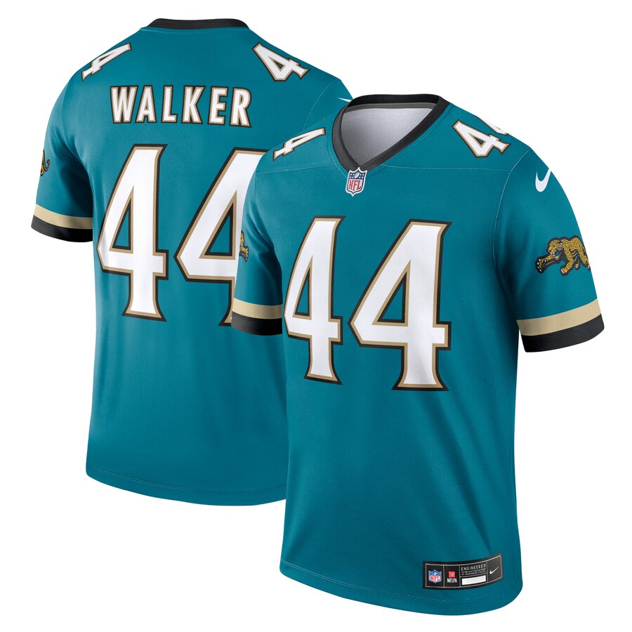 Men's Jacksonville Jaguars Travon Walker Nike Teal Legend Player Performance Top