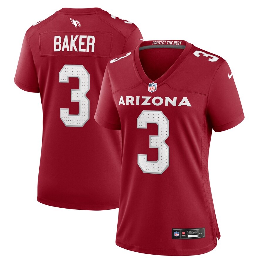 Women's Arizona Cardinals Budda Baker Nike Cardinal Team Game Jersey