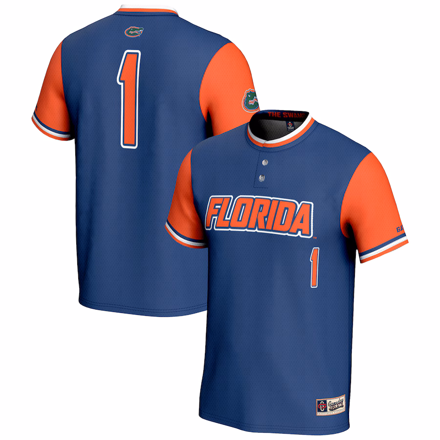 GameDay Greats #1 Royal Florida Gators Lightweight Softball Jersey
