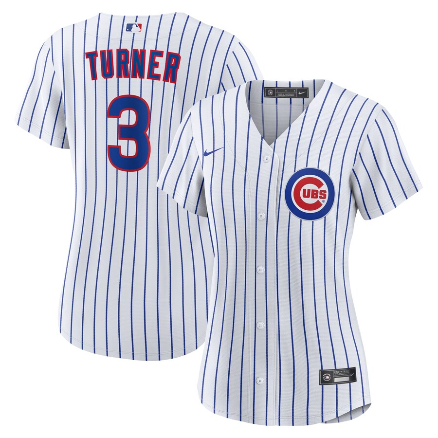 Women's Chicago Cubs Justin Turner Nike White Home Replica Jersey