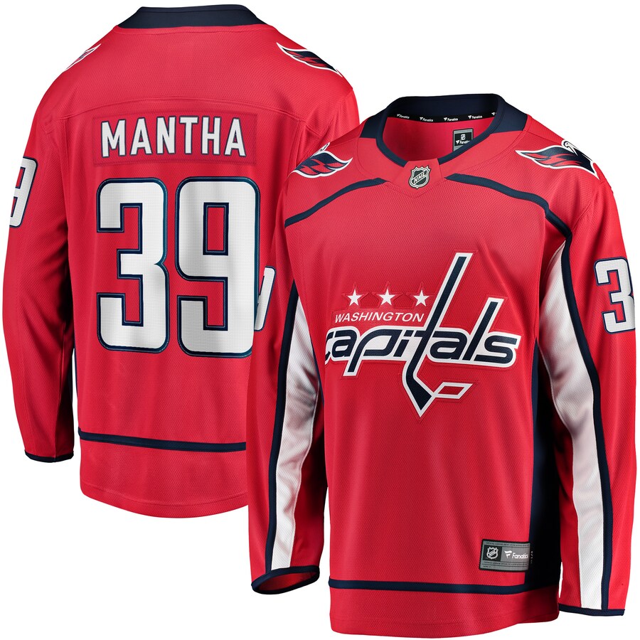 Men's Washington Capitals Anthony Mantha Fanatics Branded Red 2017/18 Home Breakaway Replica Jersey