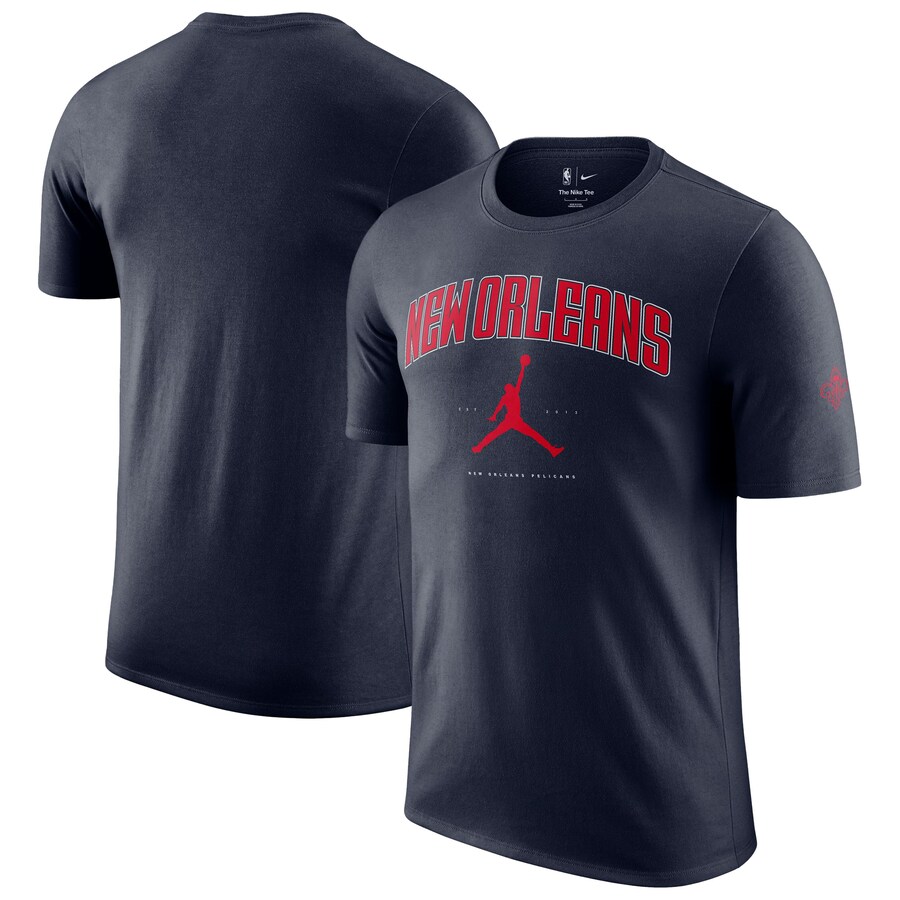 Unisex New Orleans Pelicans Jordan Brand Navy Essential Cities T-Shirt