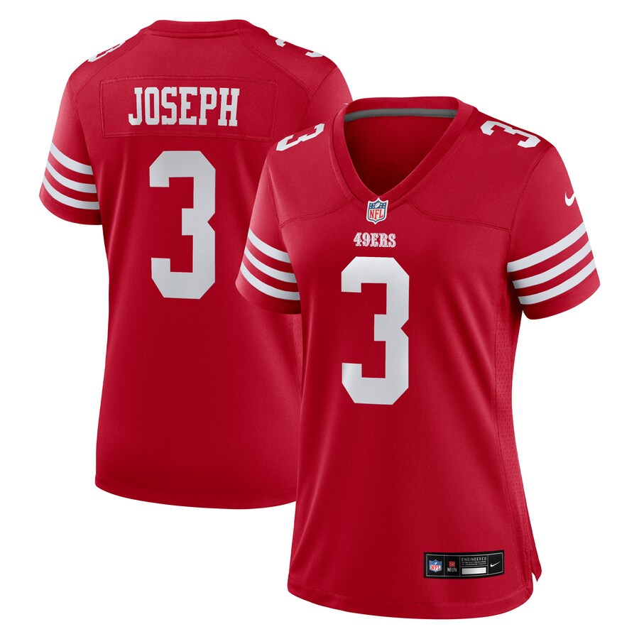 Women's San Francisco 49ers Greg Joseph Nike Scarlet Team Game Jersey