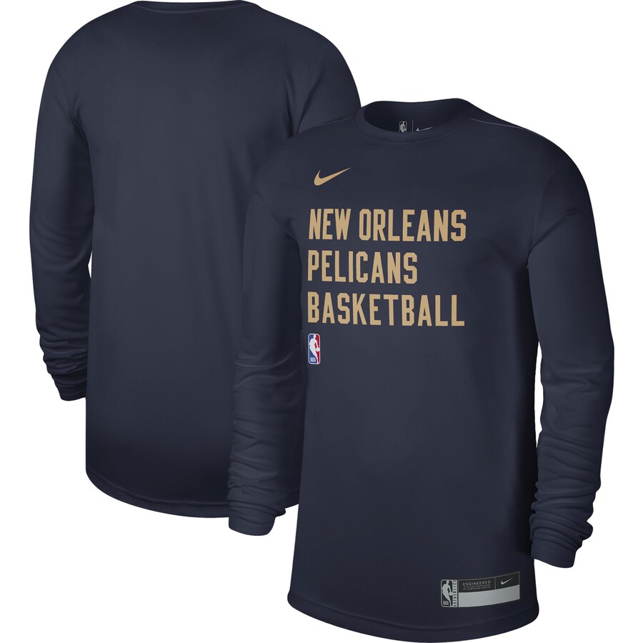 Unisex New Orleans Pelicans Nike Navy 2023/24 Legend On-Court Practice Long Sleeve T-Shirt
