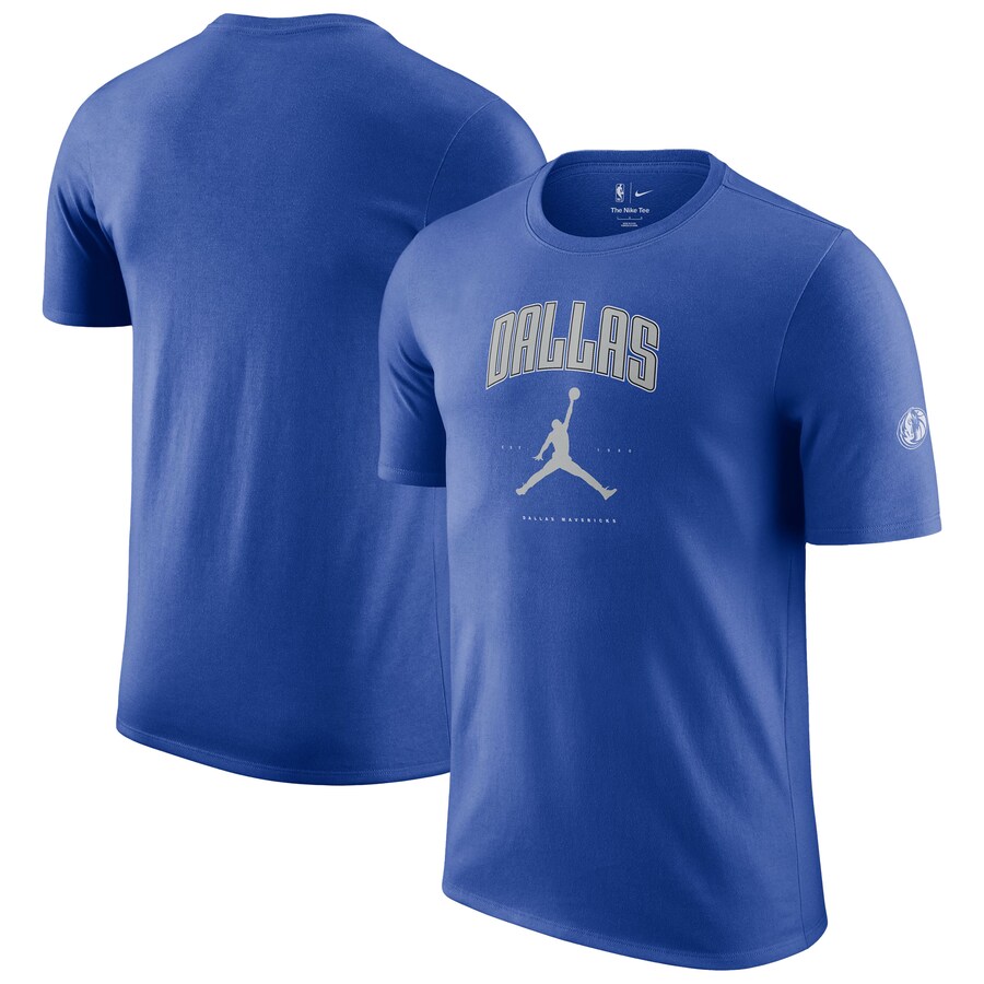 Unisex Dallas Mavericks Jordan Brand Blue Essential Cities T-Shirt