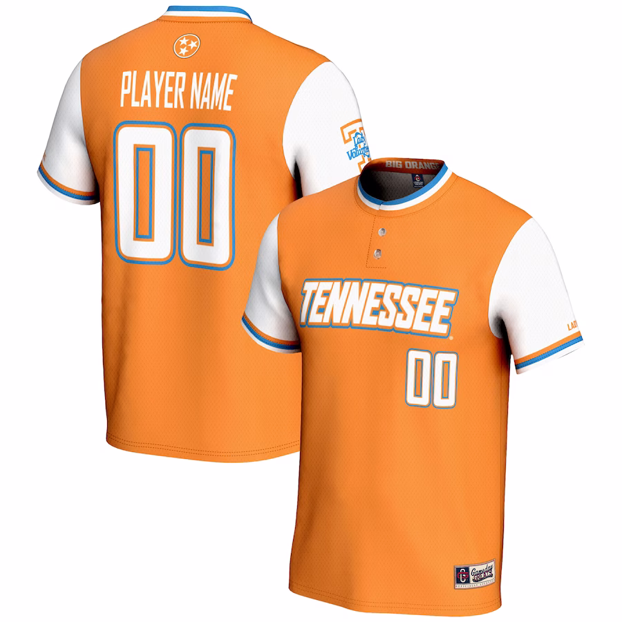 Tennessee Volunteers GameDay Greats Youth NIL Pick-A-Player Lightweight Softball Jersey - Orange