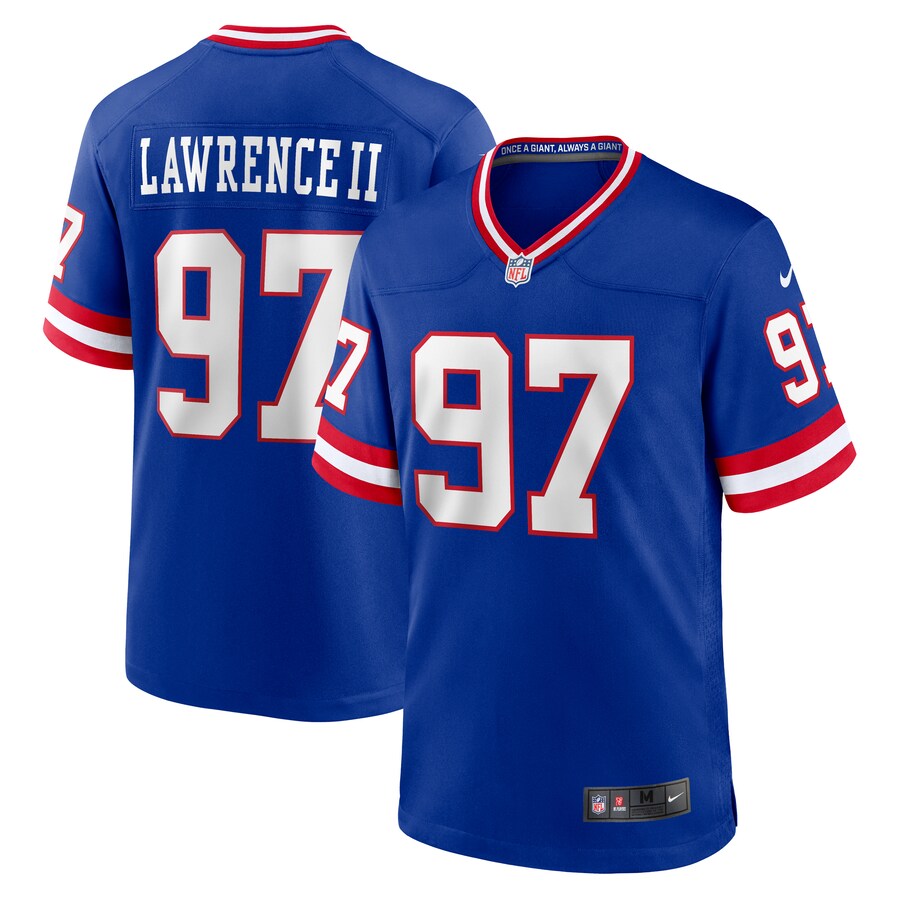 Men's New York Giants Dexter Lawrence Nike Royal Alternate Game Jersey